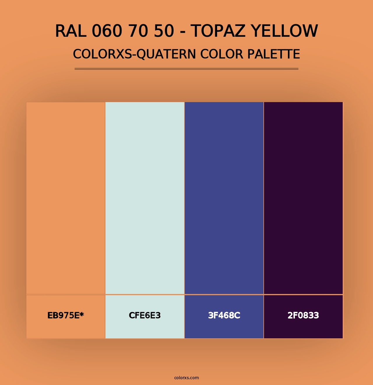 RAL 060 70 50 - Topaz Yellow - Colorxs Quad Palette