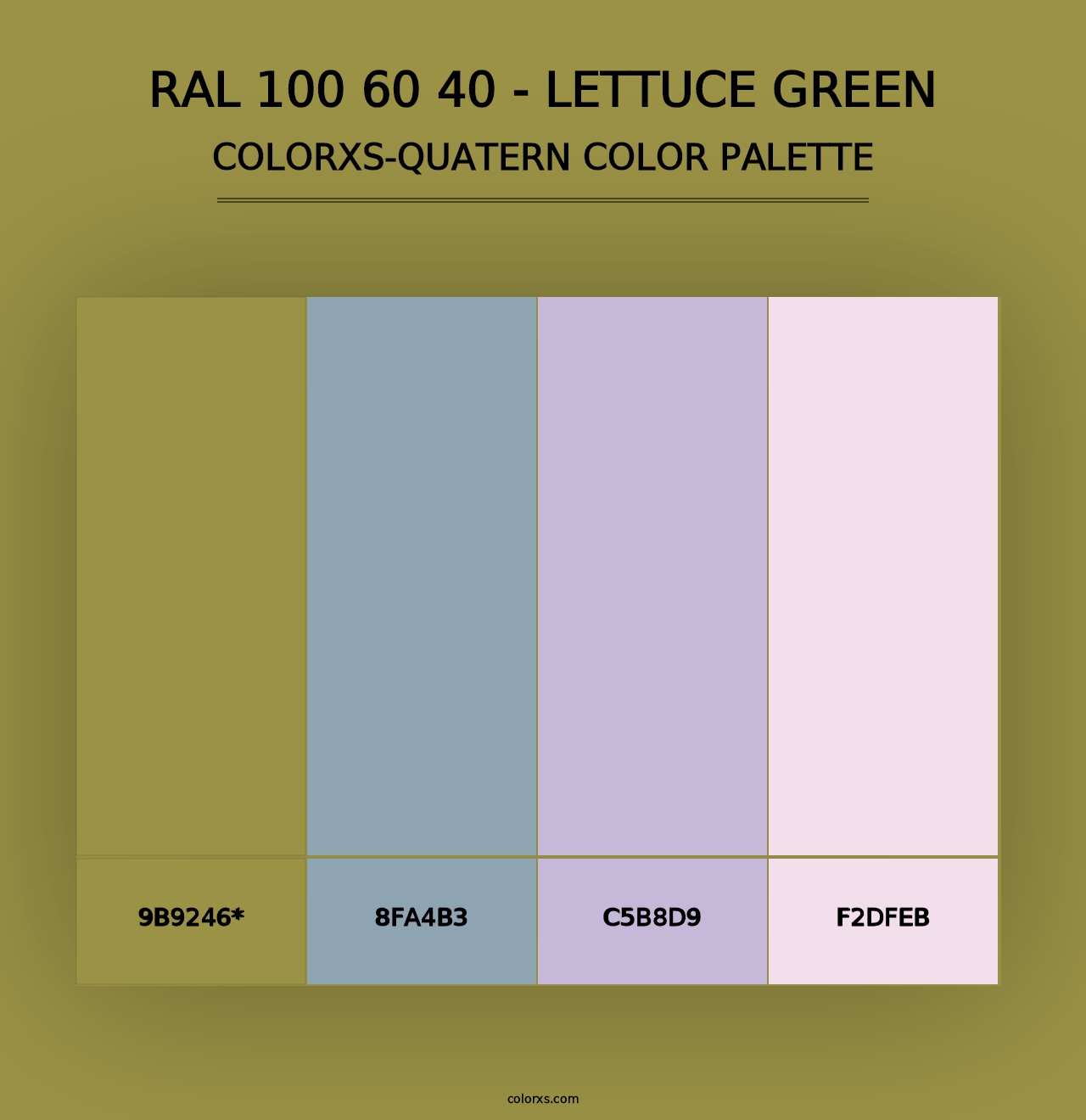 RAL 100 60 40 - Lettuce Green - Colorxs Quad Palette