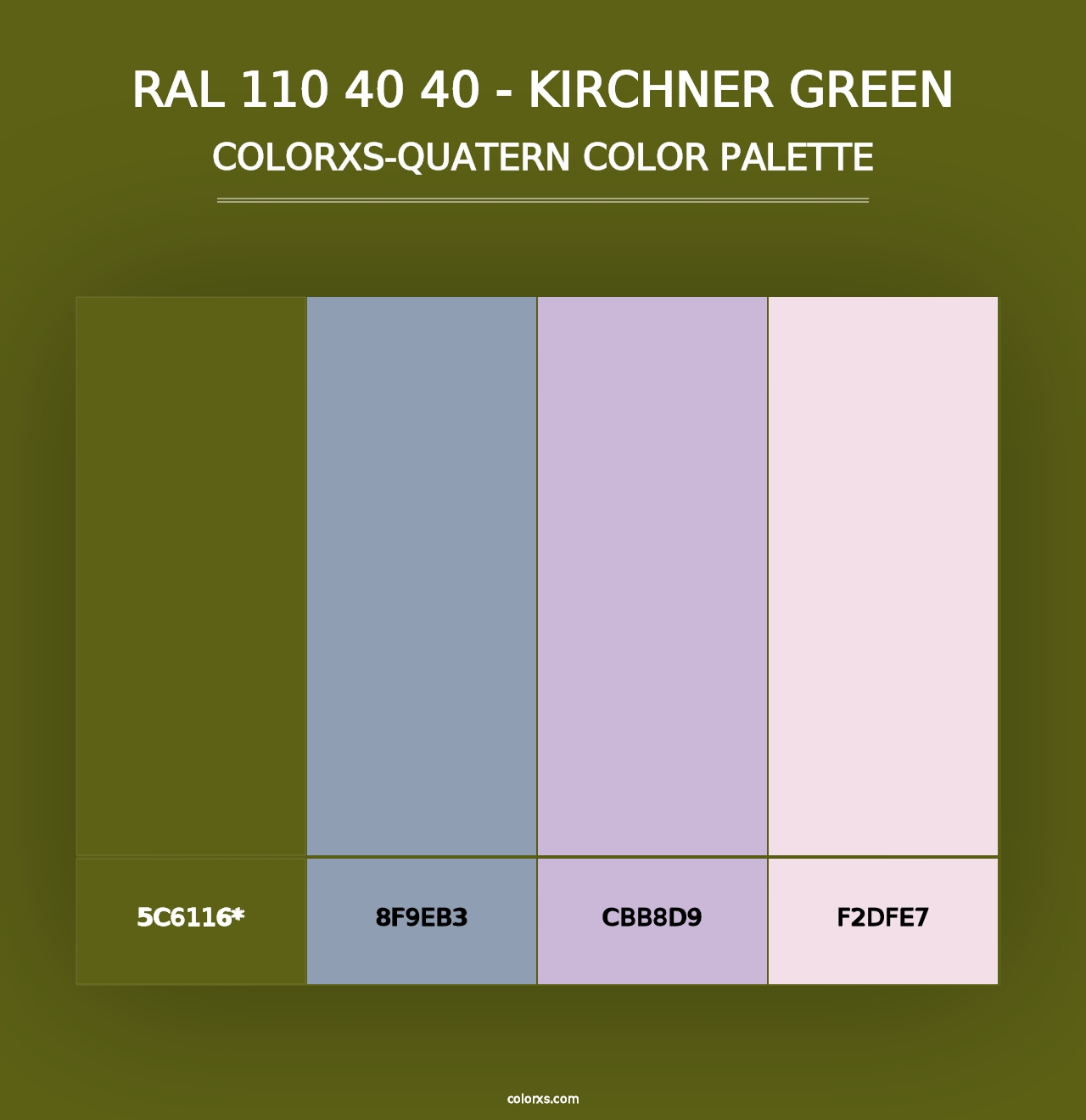 RAL 110 40 40 - Kirchner Green - Colorxs Quad Palette