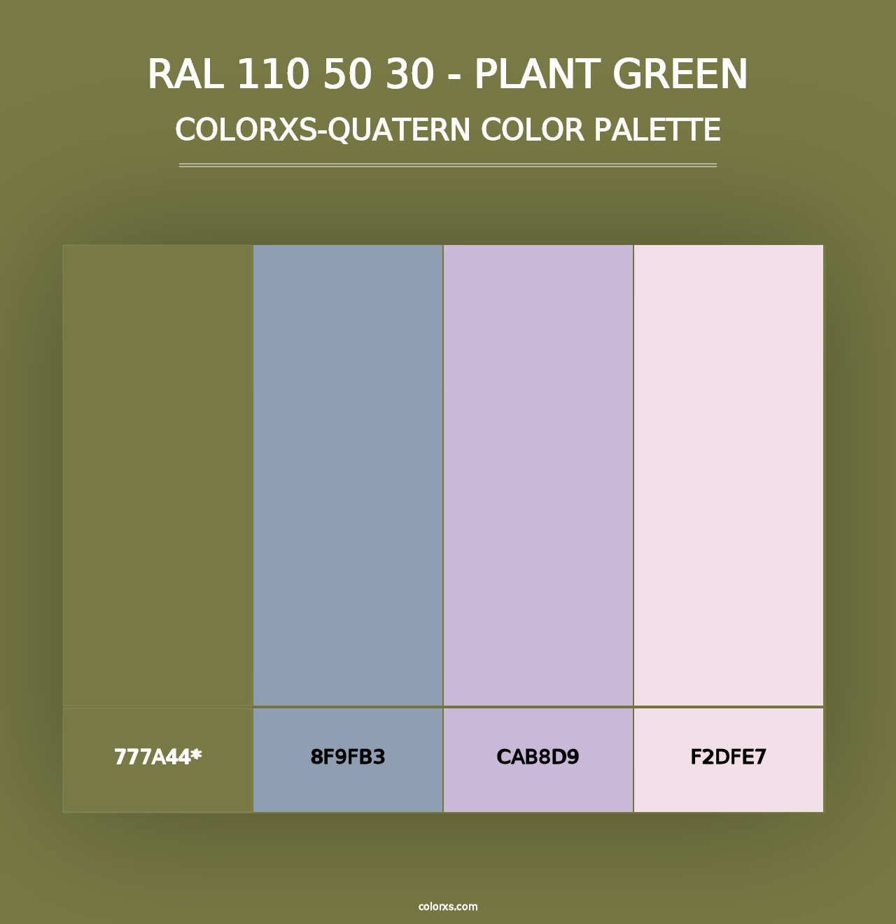 RAL 110 50 30 - Plant Green - Colorxs Quad Palette