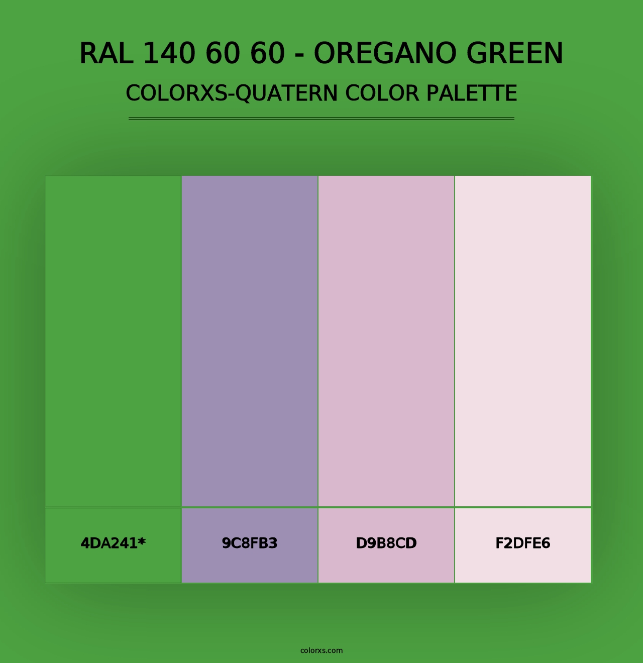 RAL 140 60 60 - Oregano Green - Colorxs Quad Palette