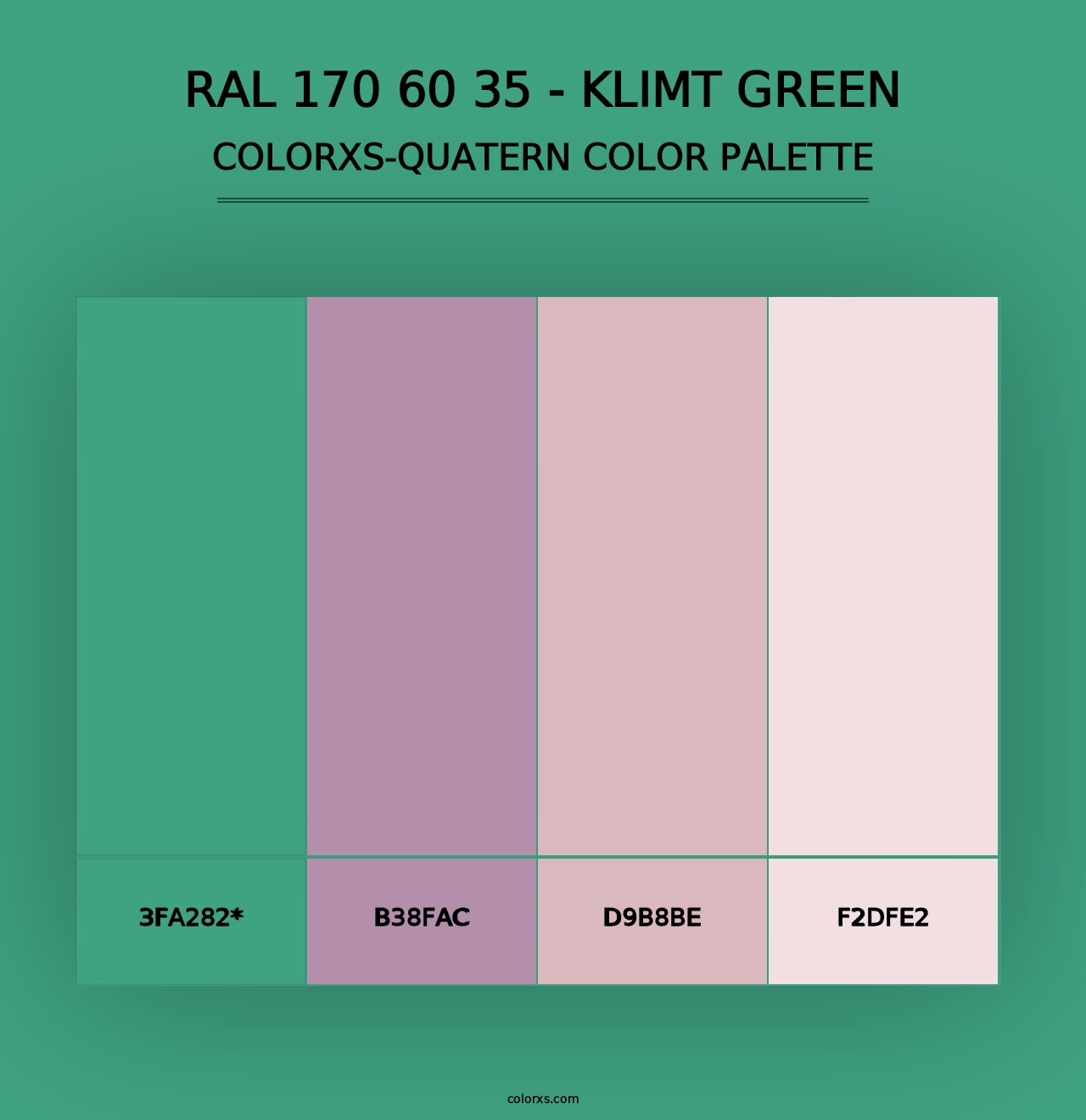 RAL 170 60 35 - Klimt Green - Colorxs Quad Palette