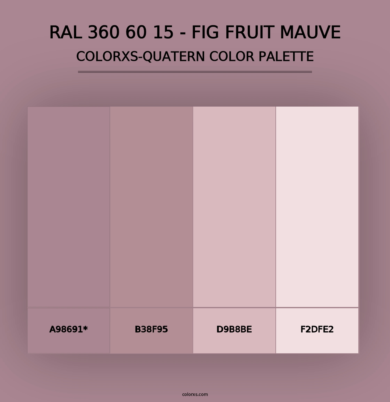 RAL 360 60 15 - Fig Fruit Mauve - Colorxs Quad Palette