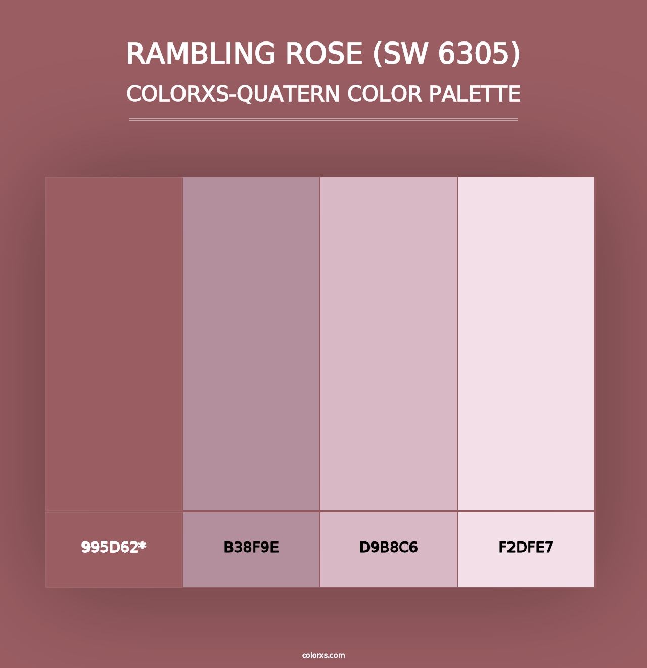 Rambling Rose (SW 6305) - Colorxs Quad Palette