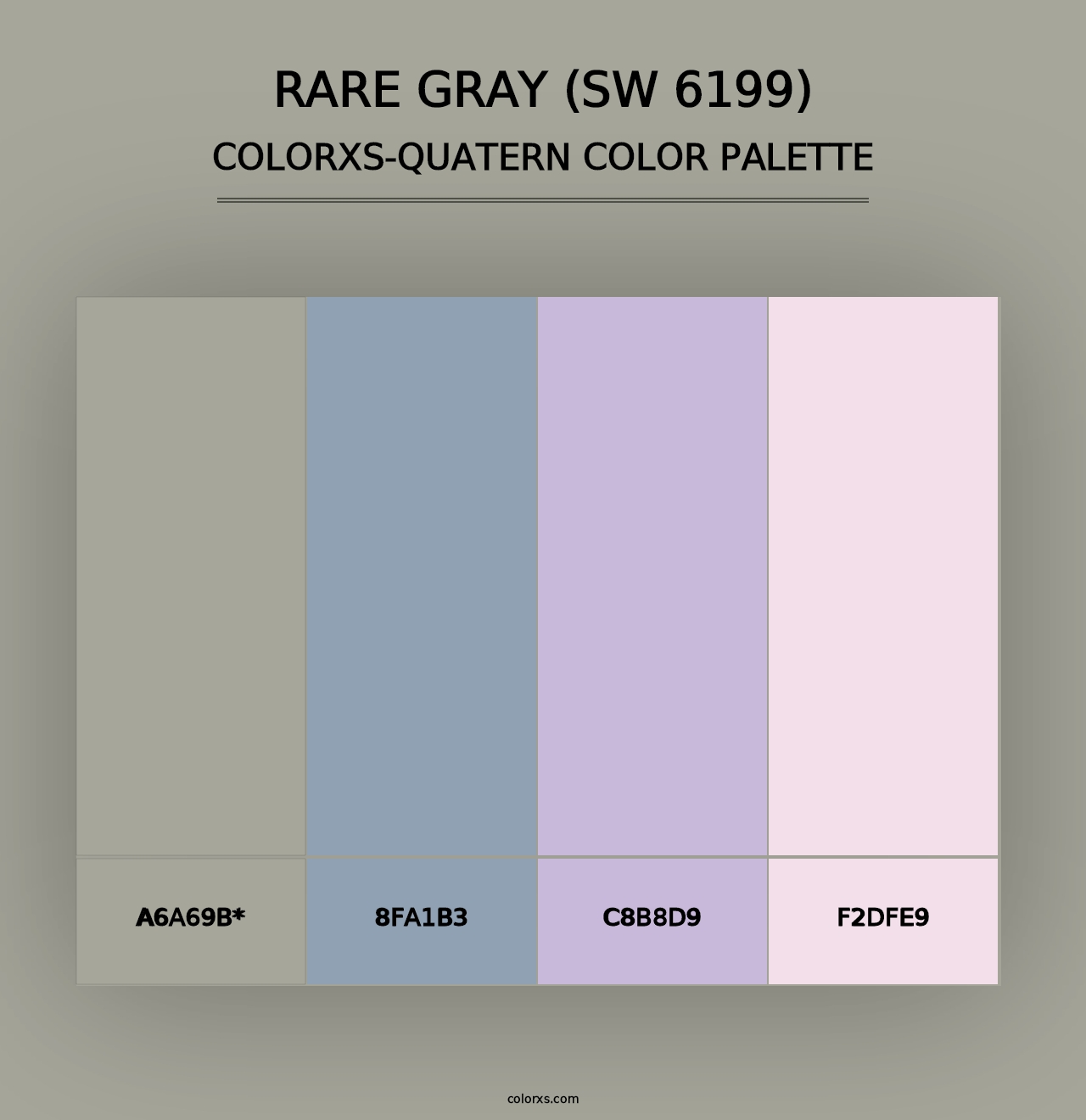 Rare Gray (SW 6199) - Colorxs Quad Palette