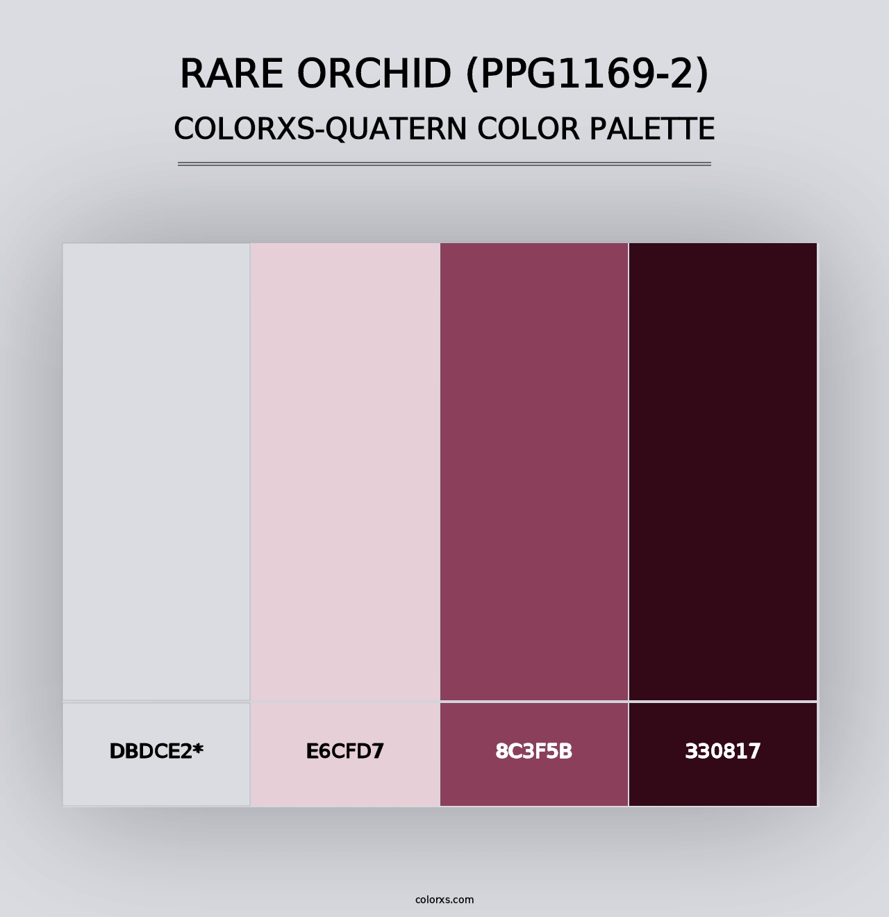 Rare Orchid (PPG1169-2) - Colorxs Quad Palette