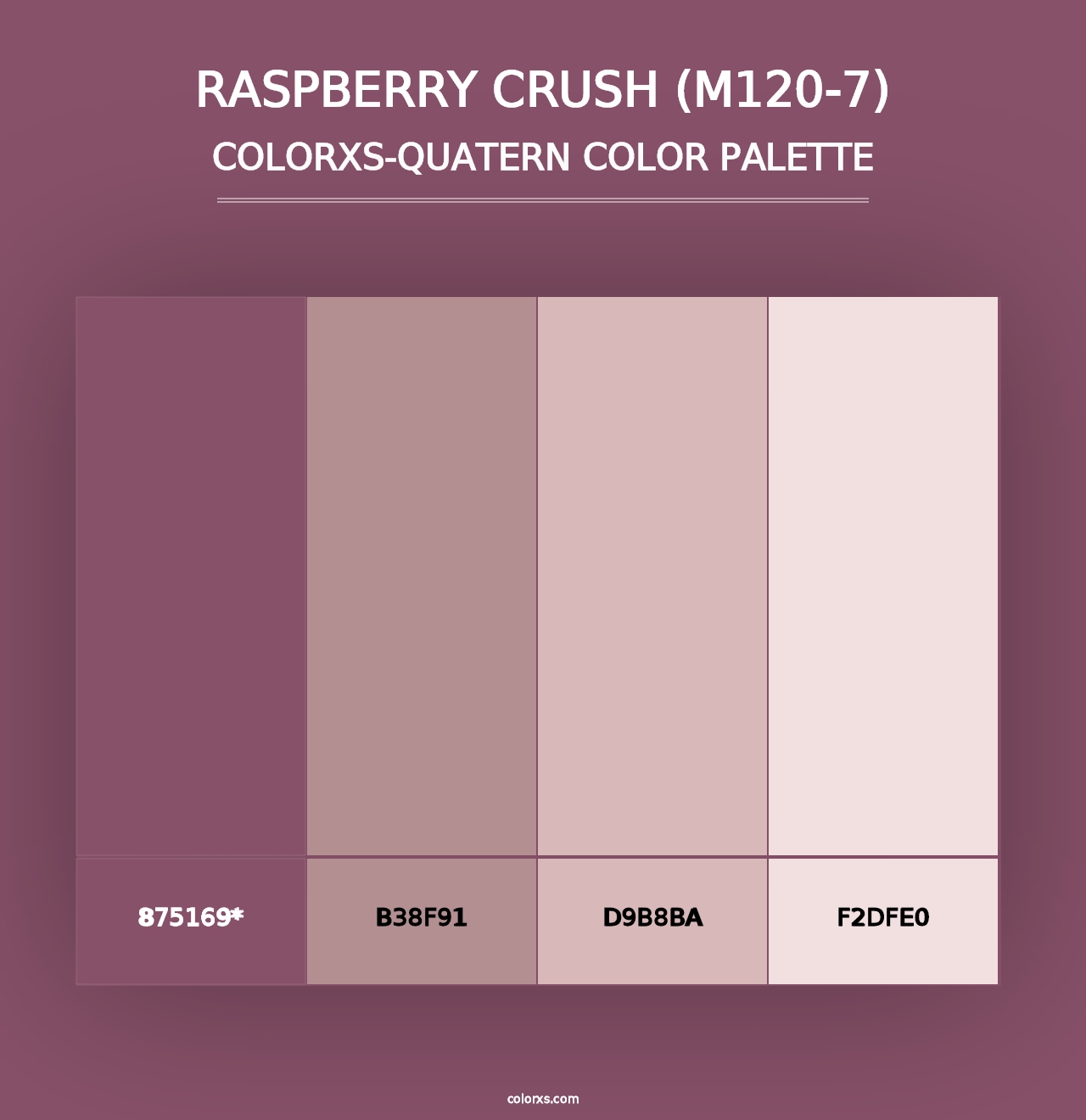 Raspberry Crush (M120-7) - Colorxs Quad Palette