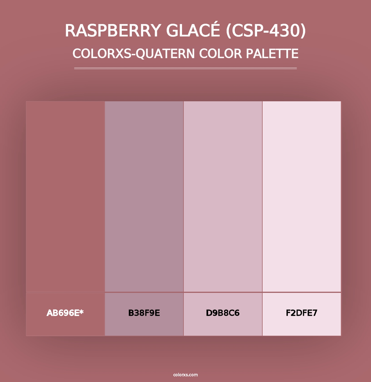 Raspberry Glacé (CSP-430) - Colorxs Quad Palette