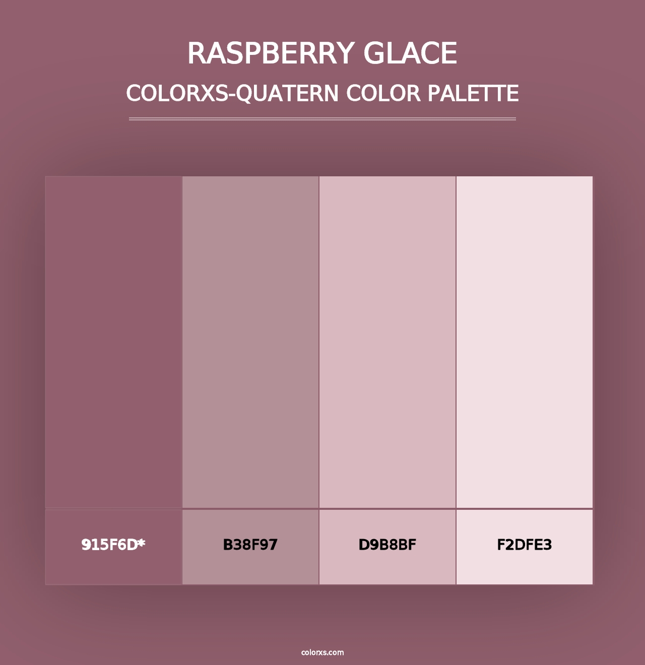 Raspberry Glace - Colorxs Quad Palette