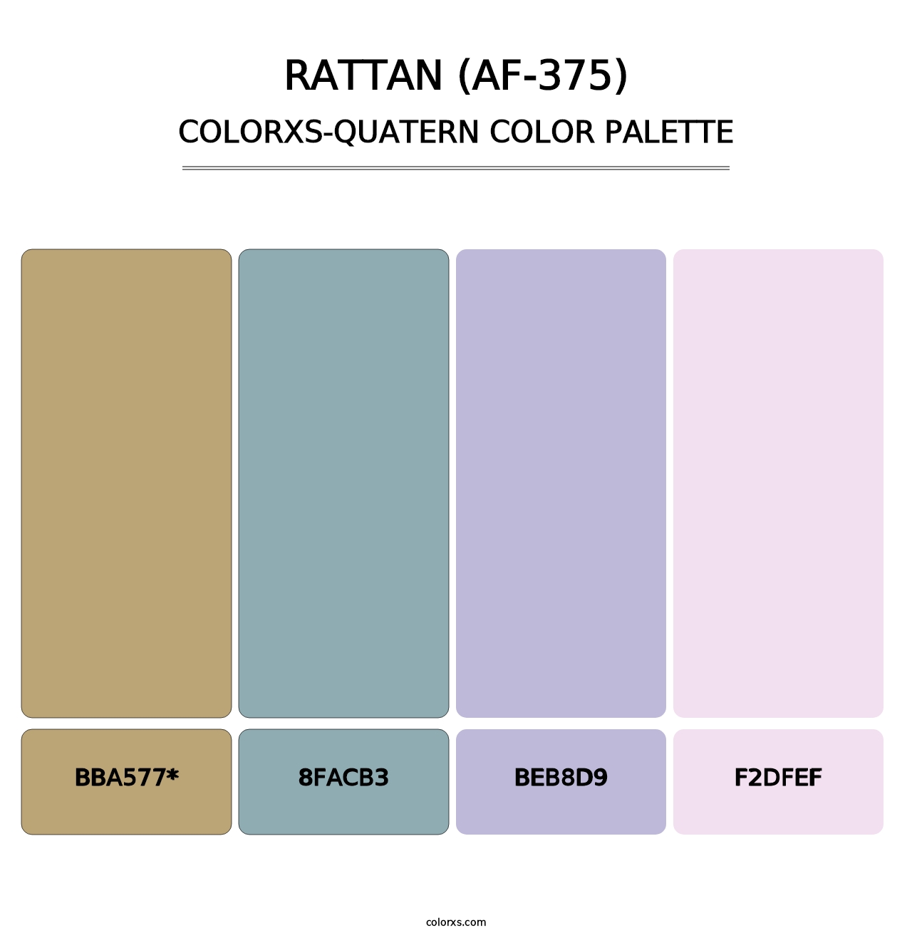 Rattan (AF-375) - Colorxs Quad Palette