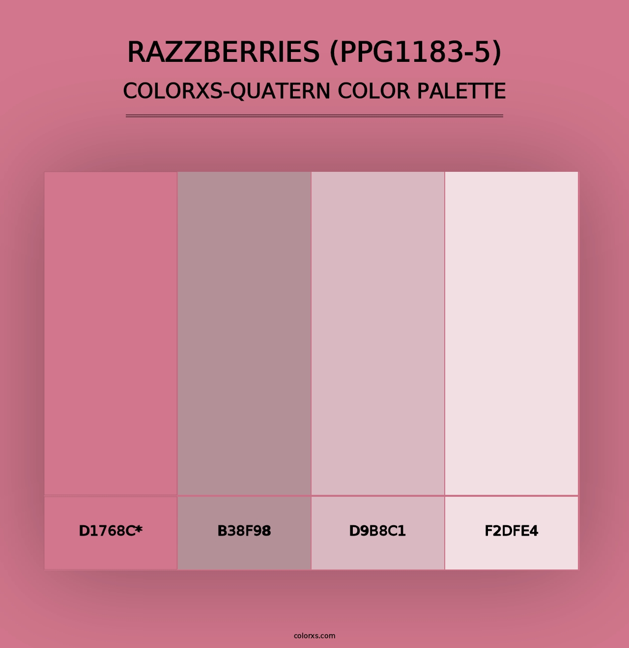 Razzberries (PPG1183-5) - Colorxs Quad Palette