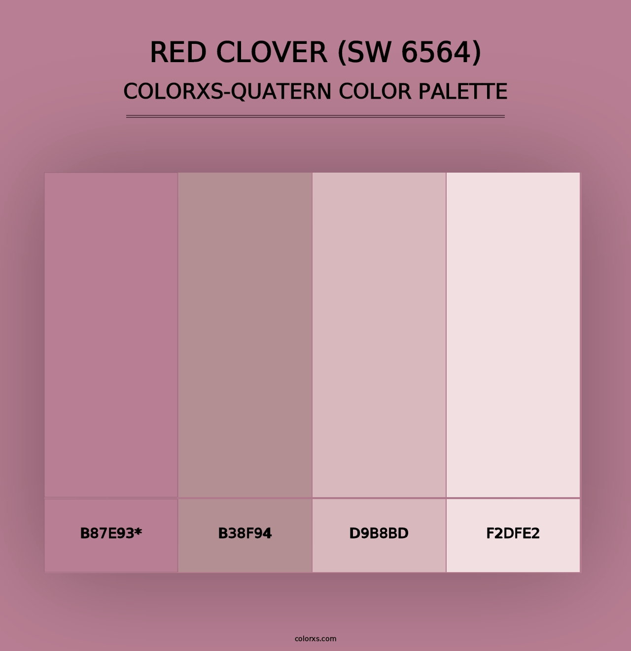 Red Clover (SW 6564) - Colorxs Quad Palette