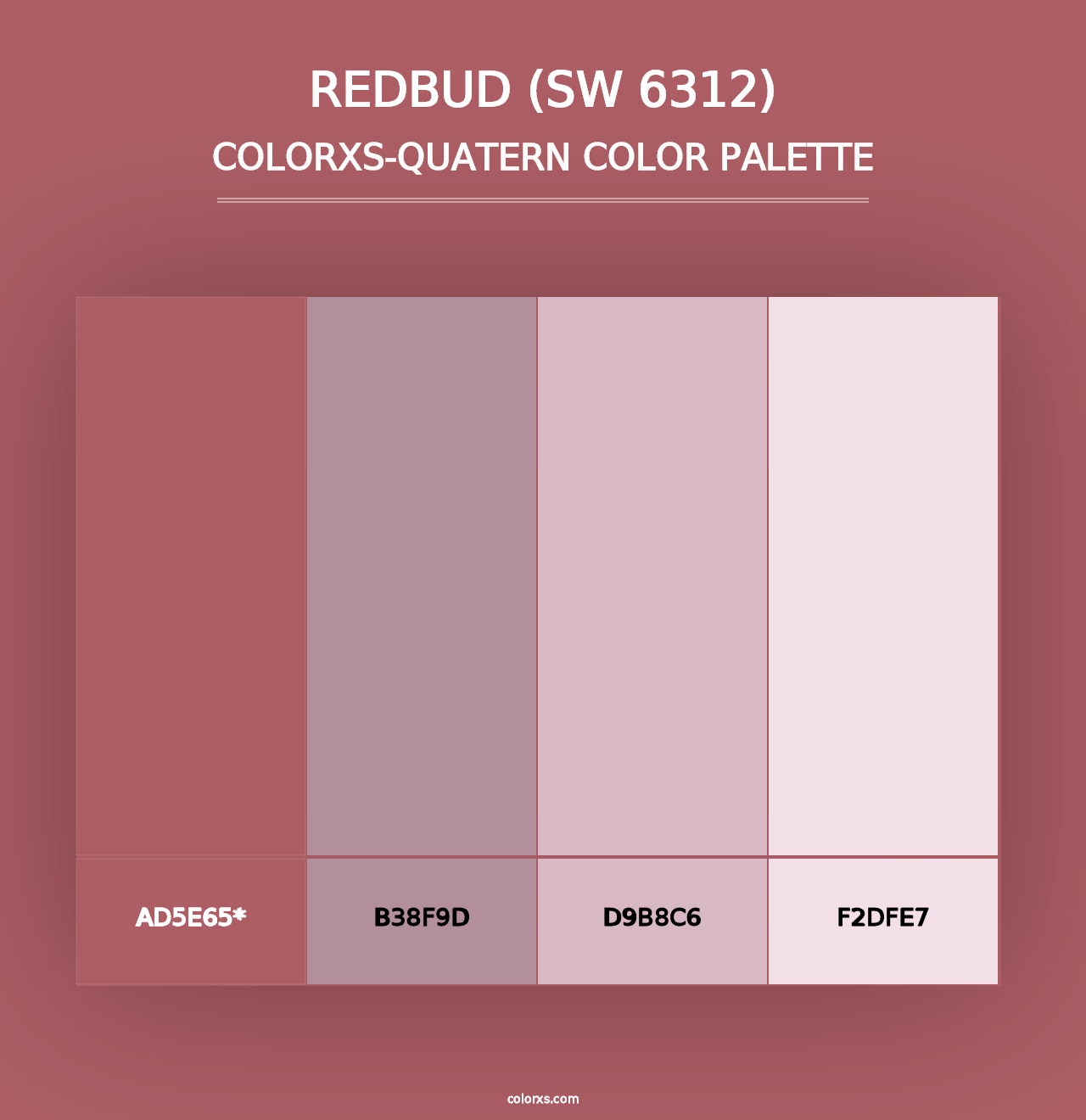 Redbud (SW 6312) - Colorxs Quad Palette