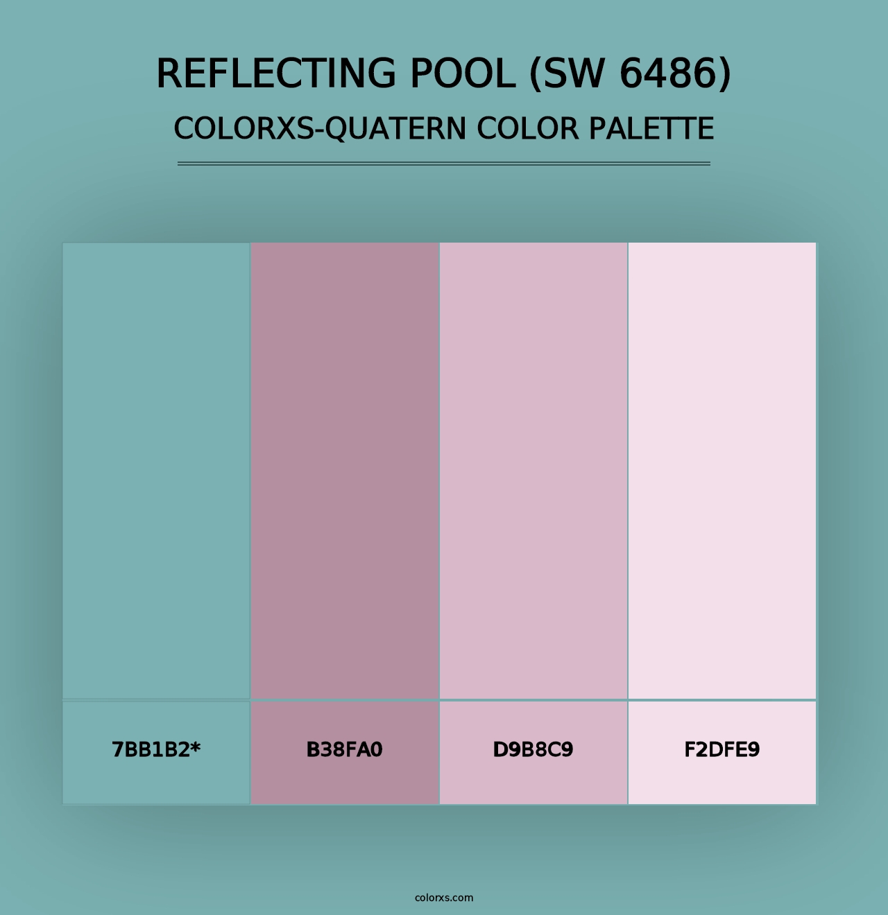 Reflecting Pool (SW 6486) - Colorxs Quad Palette