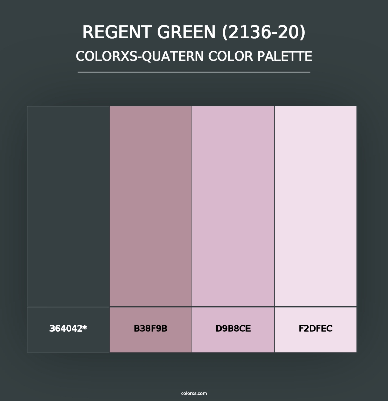 Regent Green (2136-20) - Colorxs Quad Palette