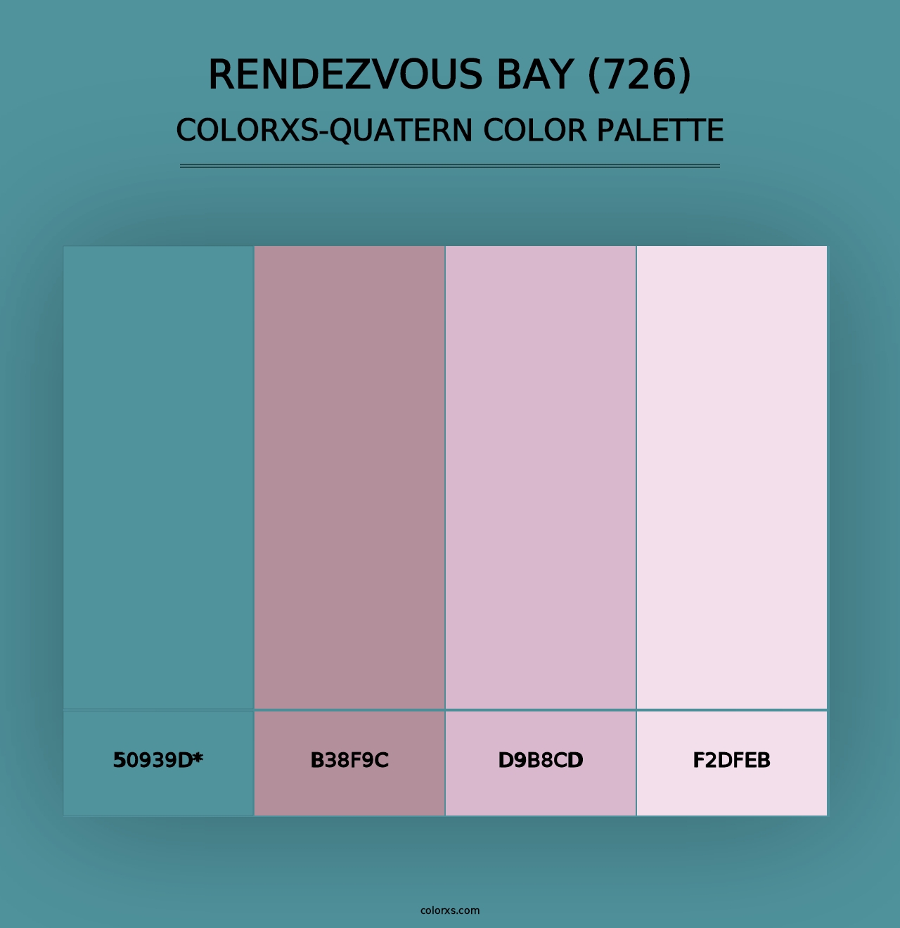 Rendezvous Bay (726) - Colorxs Quad Palette