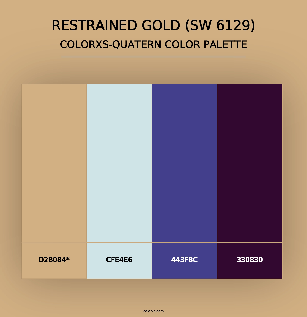 Restrained Gold (SW 6129) - Colorxs Quad Palette