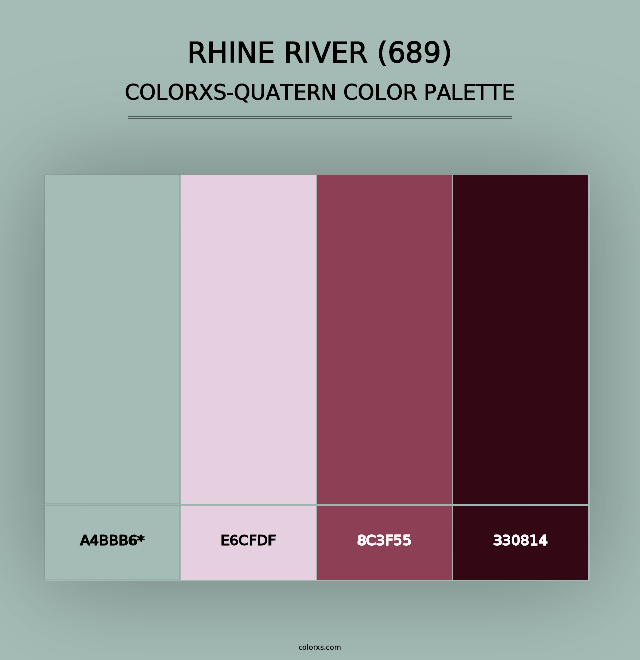 Rhine River (689) - Colorxs Quad Palette