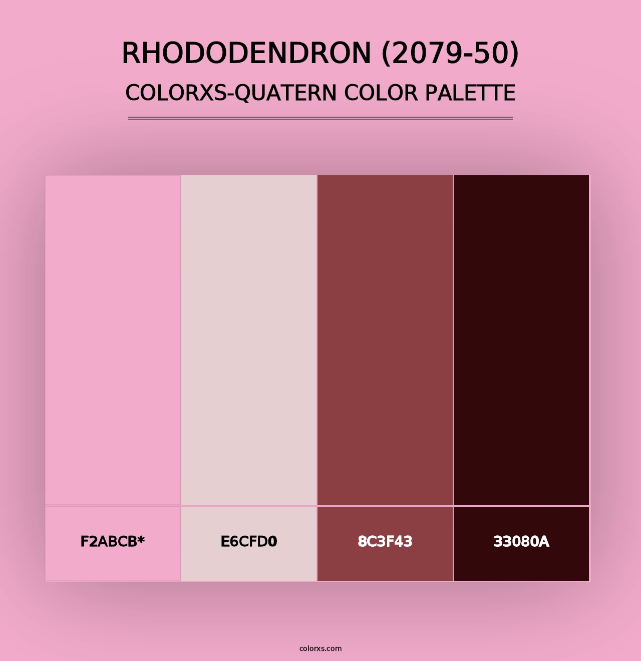 Rhododendron (2079-50) - Colorxs Quad Palette