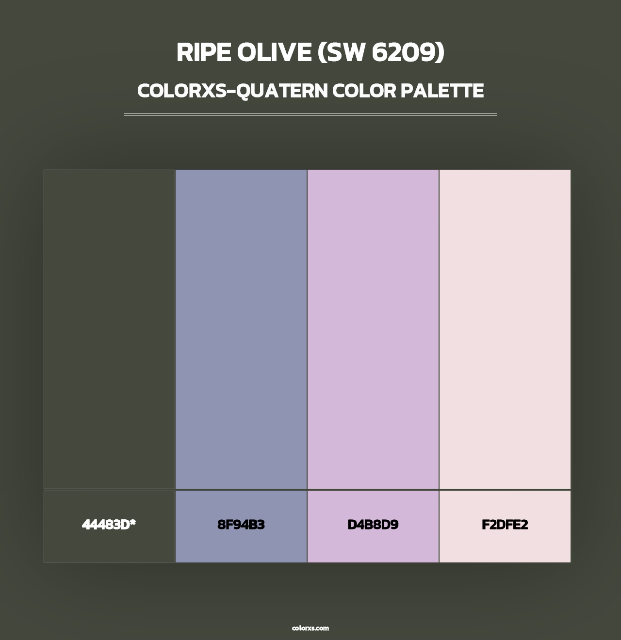 Ripe Olive (SW 6209) - Colorxs Quad Palette