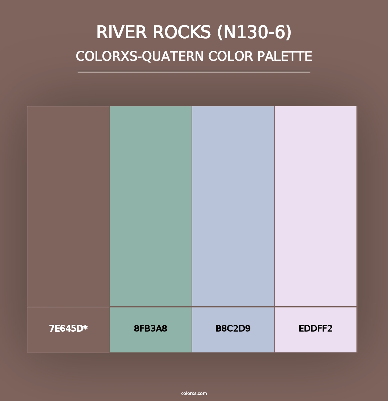 River Rocks (N130-6) - Colorxs Quad Palette