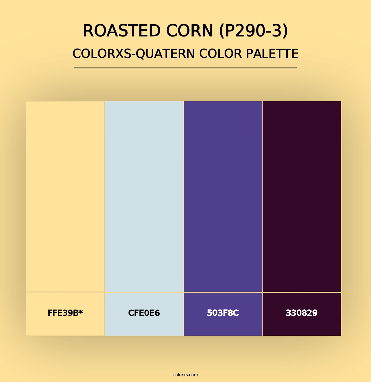 Roasted Corn (P290-3) - Colorxs Quad Palette