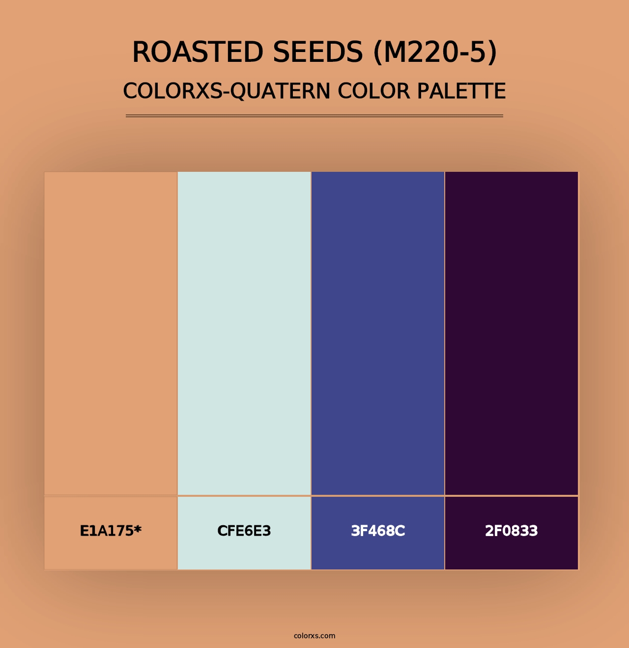 Roasted Seeds (M220-5) - Colorxs Quad Palette