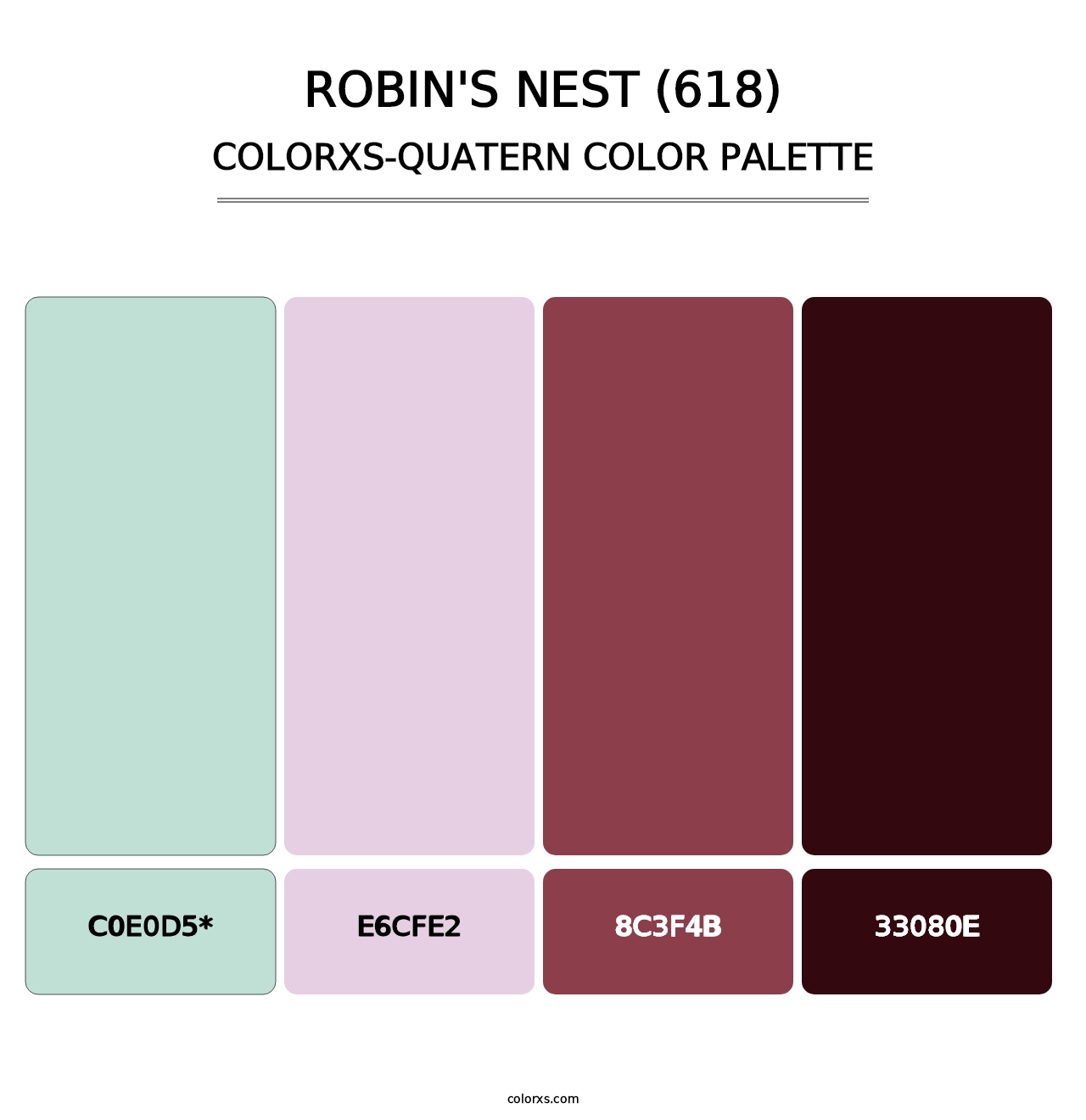 Robin's Nest (618) - Colorxs Quad Palette