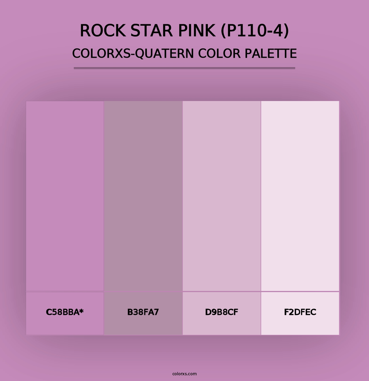 Rock Star Pink (P110-4) - Colorxs Quad Palette