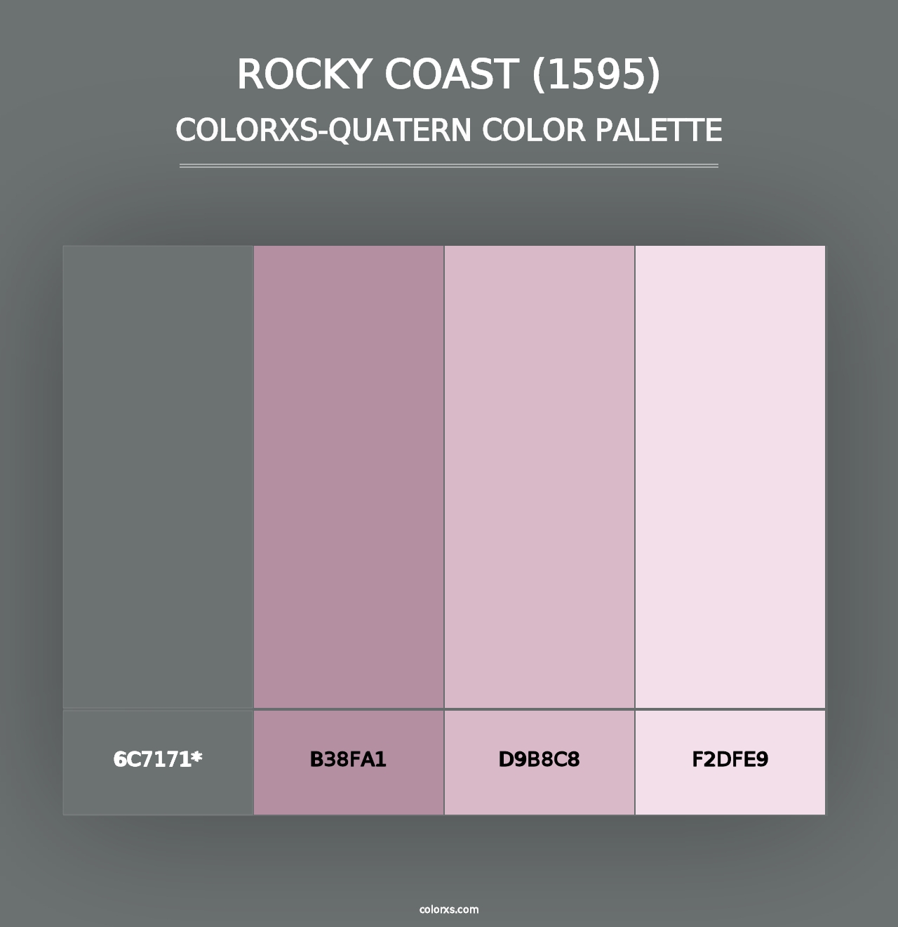 Rocky Coast (1595) - Colorxs Quad Palette