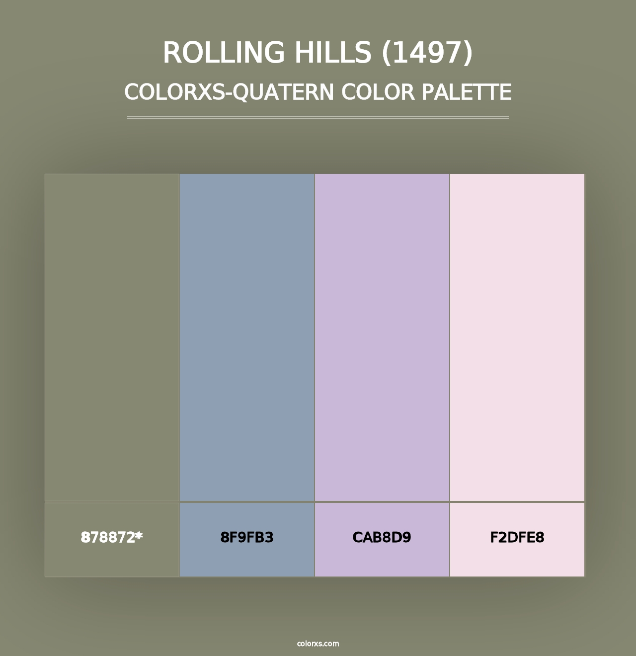 Rolling Hills (1497) - Colorxs Quad Palette