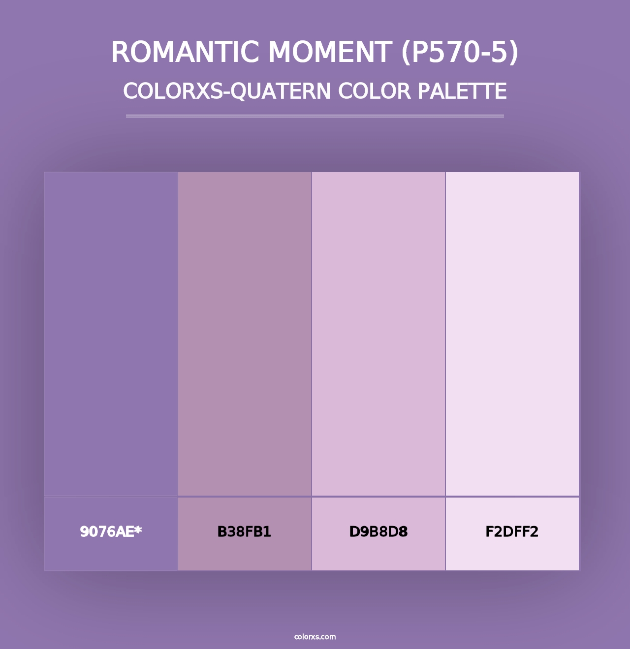 Romantic Moment (P570-5) - Colorxs Quad Palette