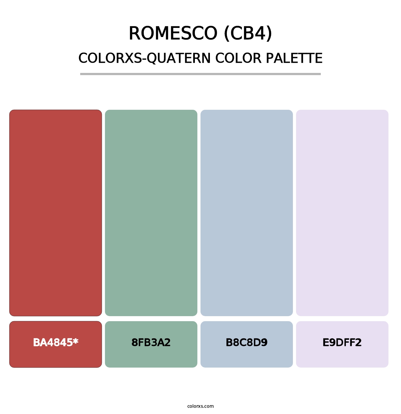 Romesco (CB4) - Colorxs Quad Palette