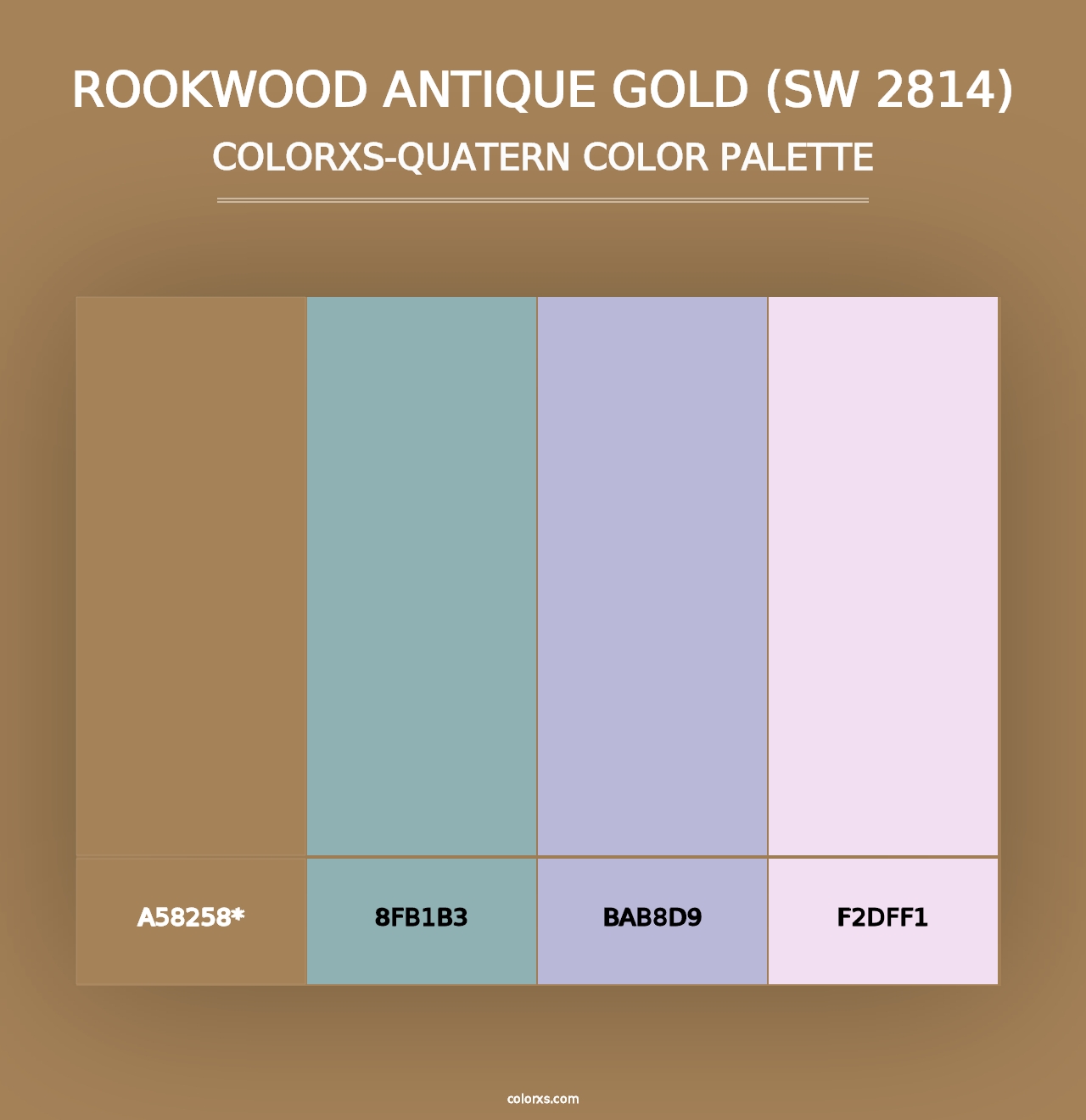 Rookwood Antique Gold (SW 2814) - Colorxs Quad Palette