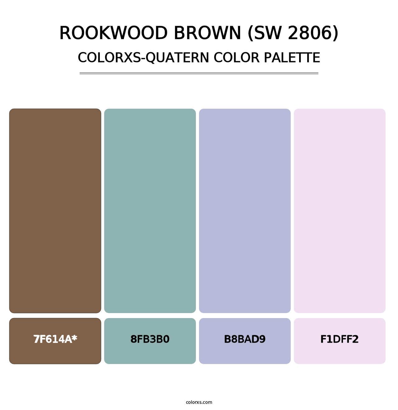 Rookwood Brown (SW 2806) - Colorxs Quad Palette