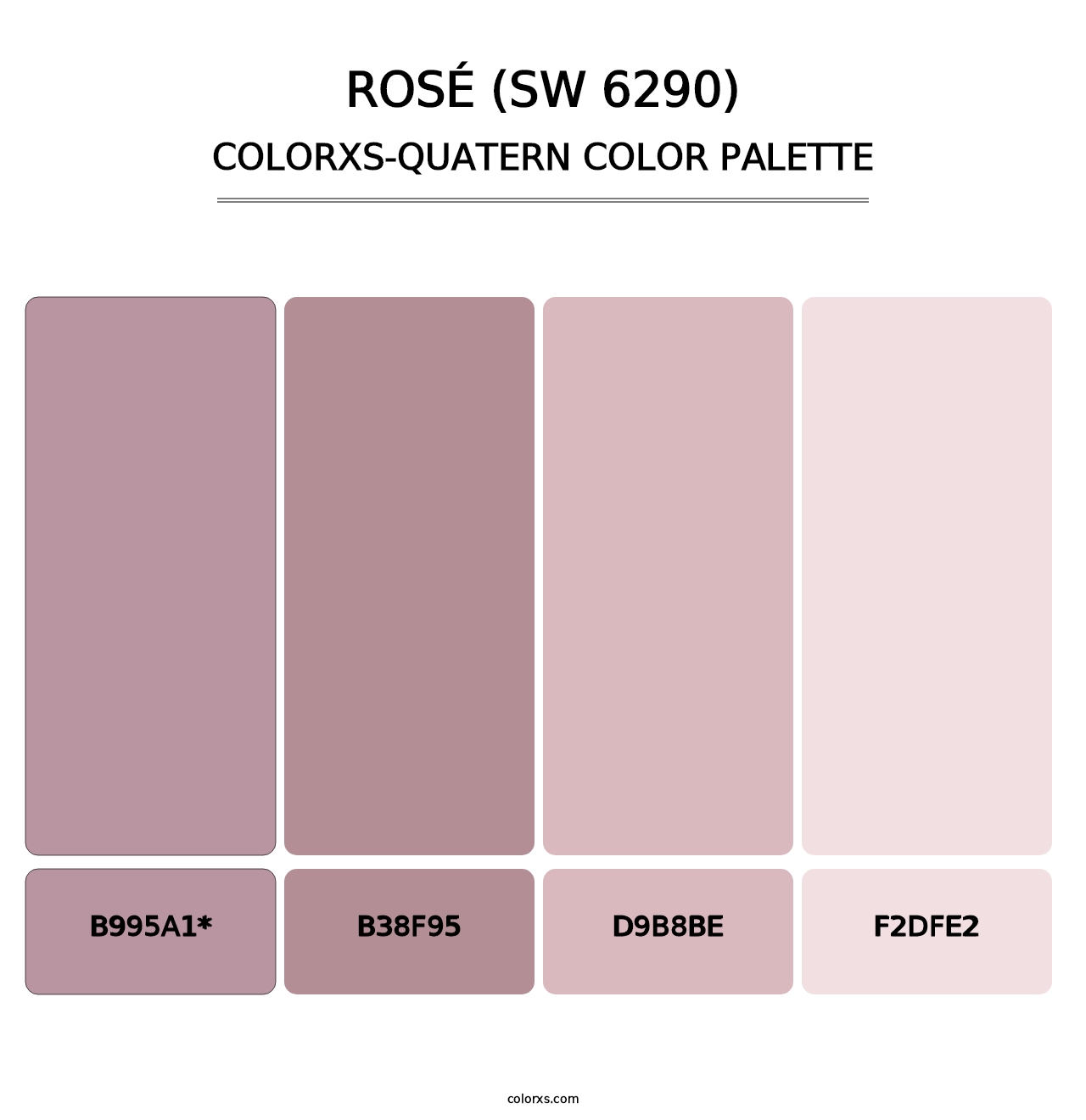 Rosé (SW 6290) - Colorxs Quad Palette