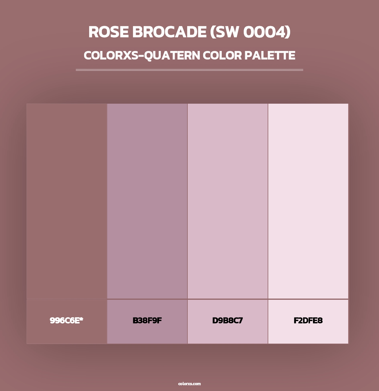 Rose Brocade (SW 0004) - Colorxs Quad Palette