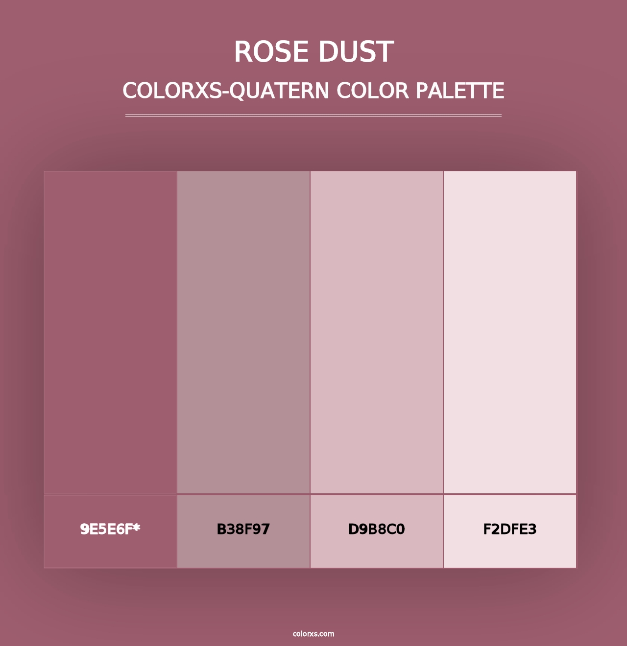 Rose Dust - Colorxs Quad Palette