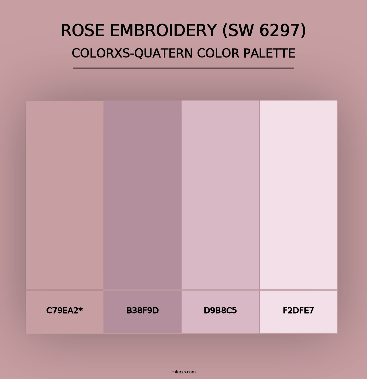 Rose Embroidery (SW 6297) - Colorxs Quad Palette