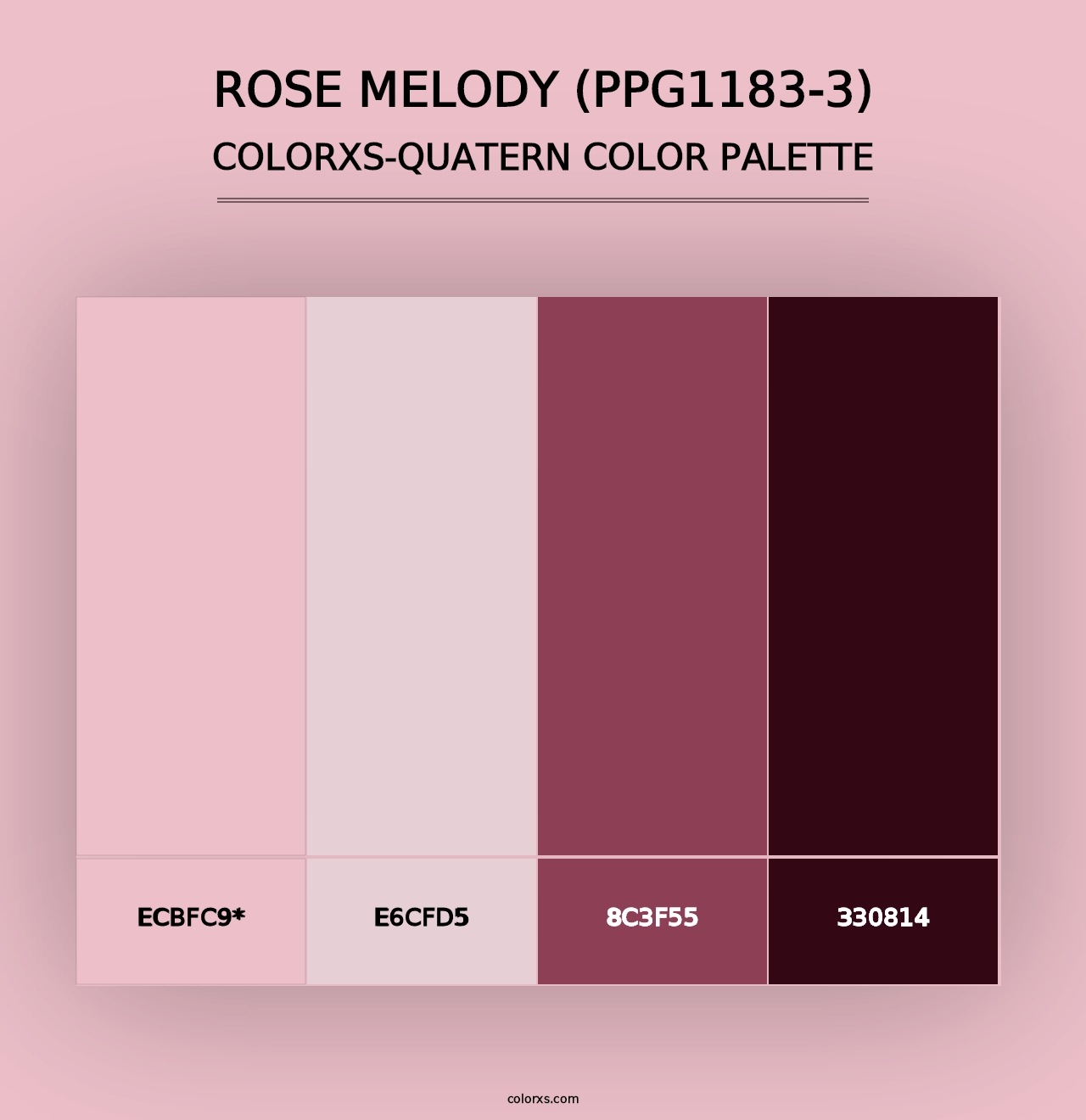 Rose Melody (PPG1183-3) - Colorxs Quad Palette