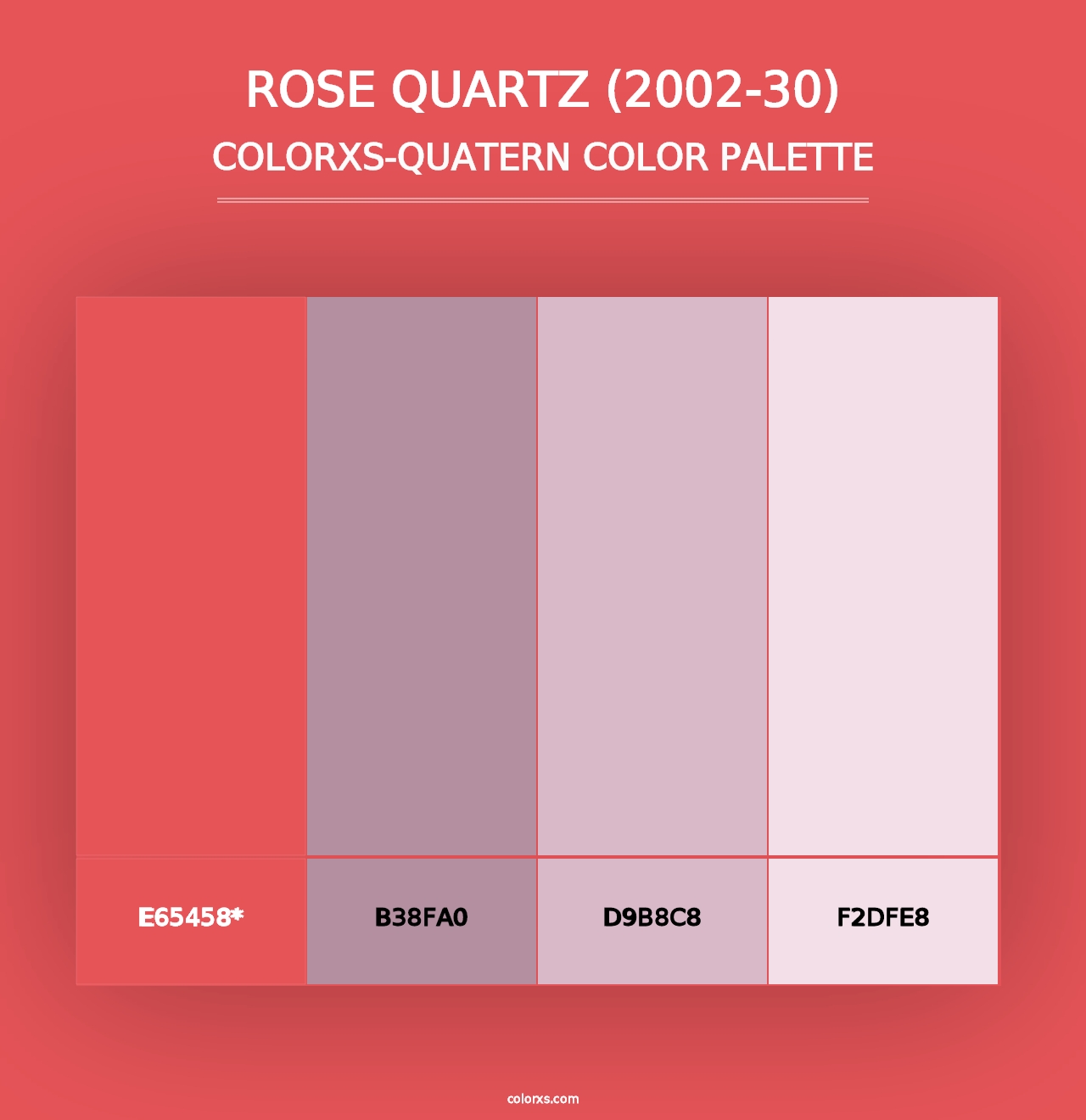 Rose Quartz (2002-30) - Colorxs Quad Palette