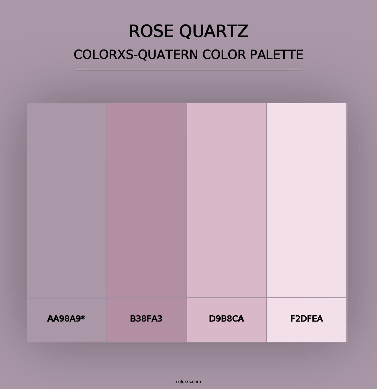 Rose quartz - Colorxs Quad Palette