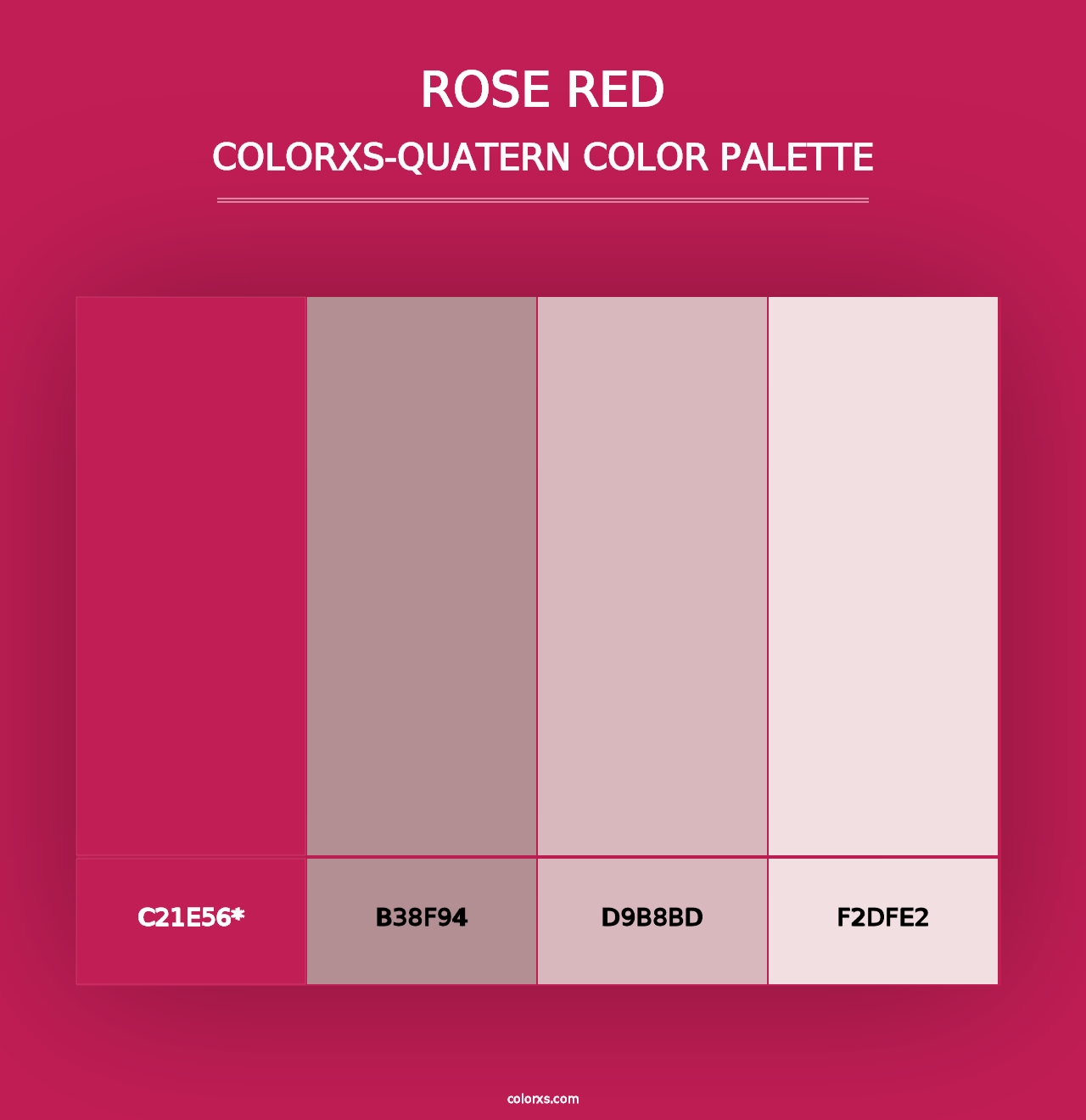 Rose Red - Colorxs Quad Palette