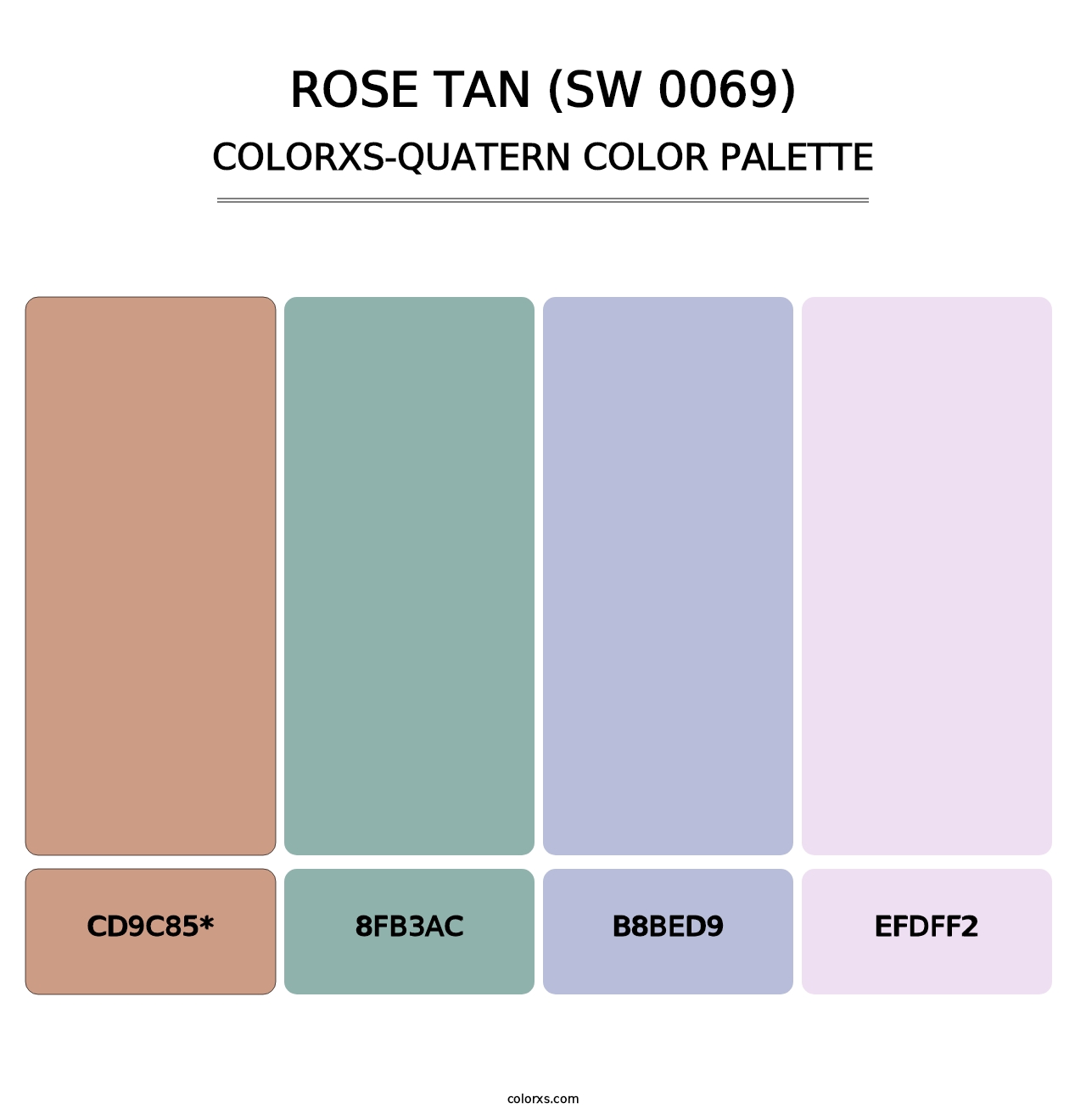 Rose Tan (SW 0069) - Colorxs Quad Palette