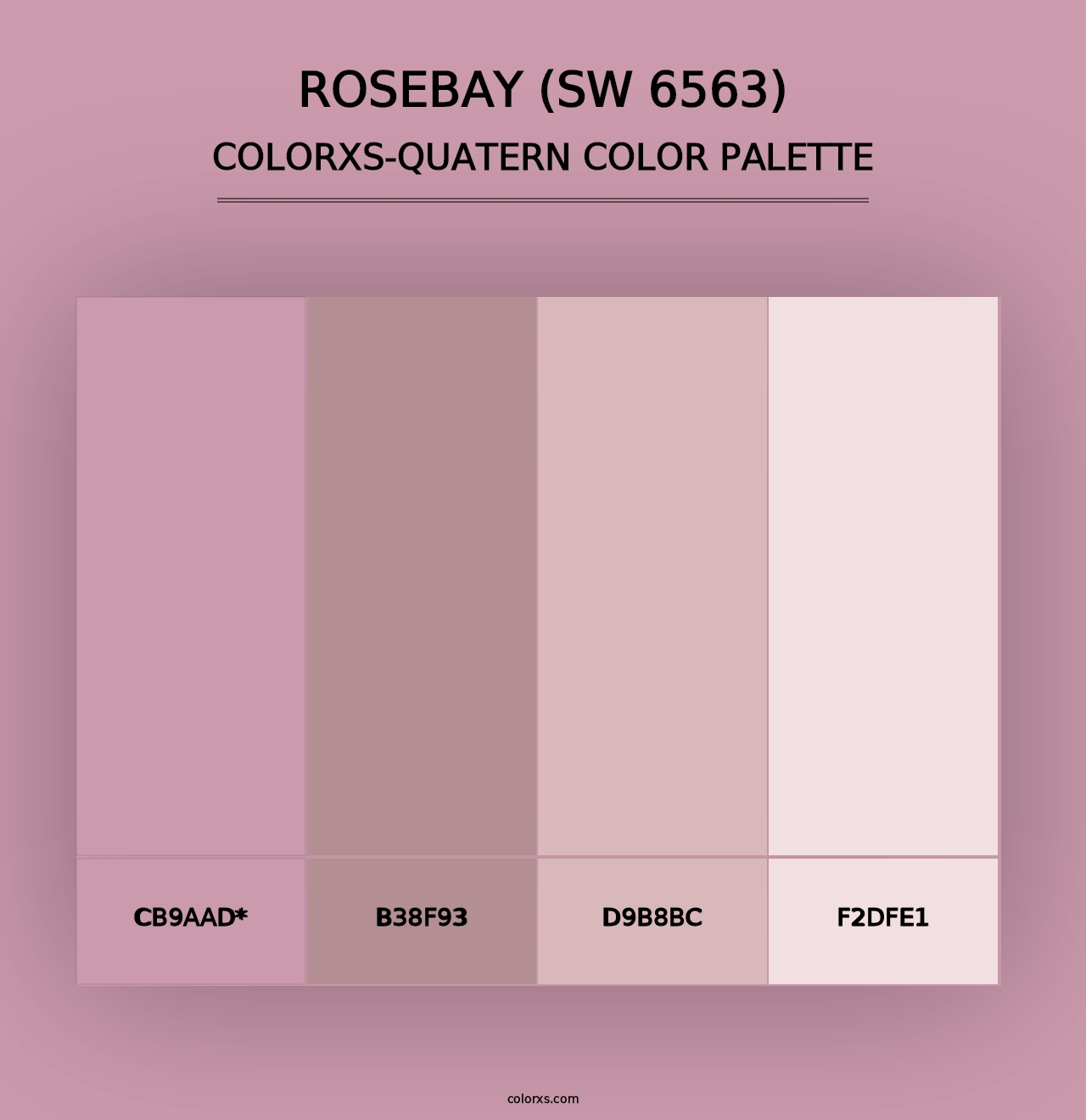 Rosebay (SW 6563) - Colorxs Quad Palette