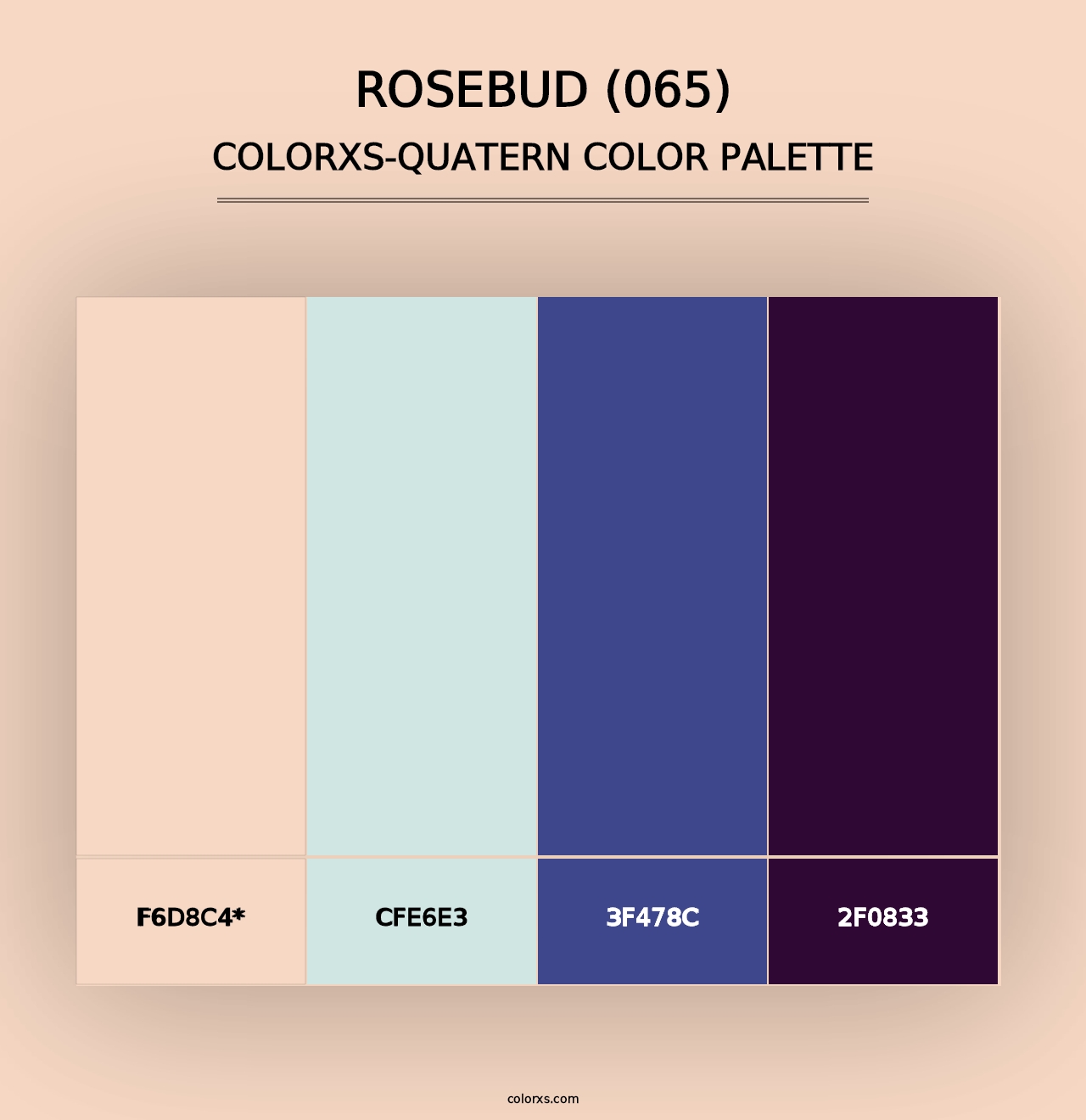 Rosebud (065) - Colorxs Quad Palette