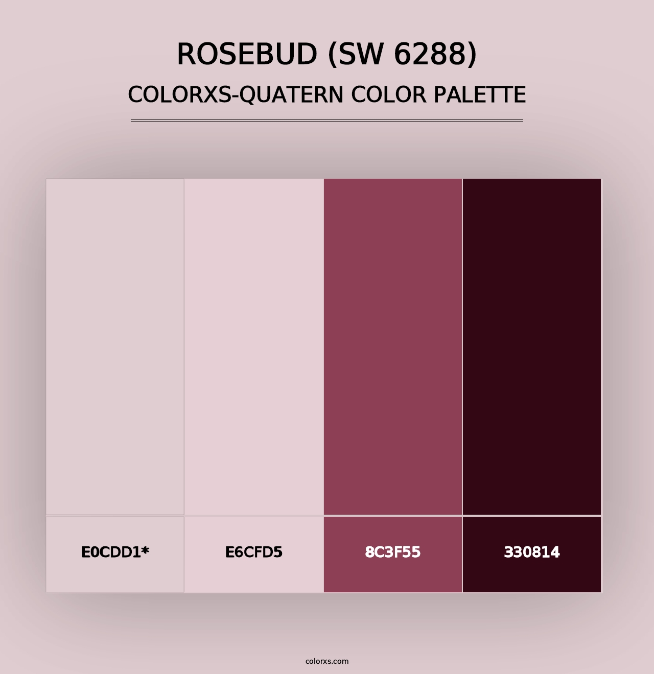 Rosebud (SW 6288) - Colorxs Quad Palette