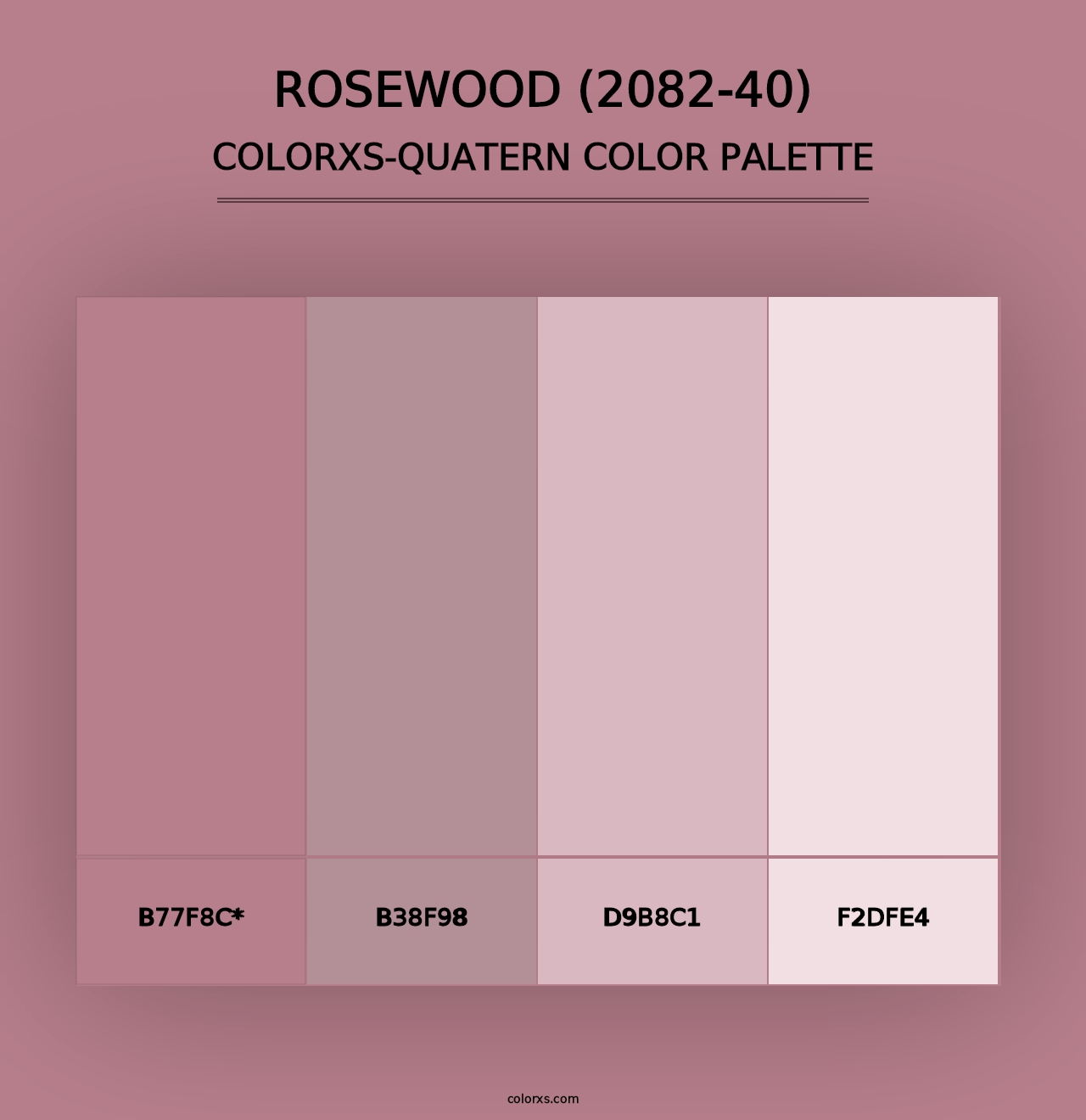 Rosewood (2082-40) - Colorxs Quad Palette