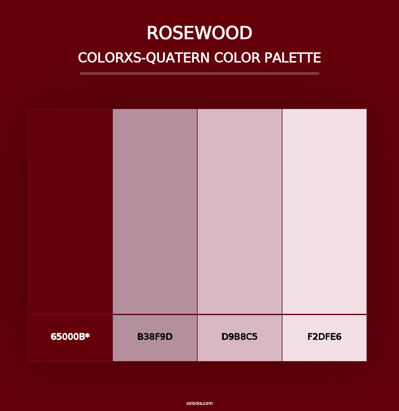 Rosewood - Colorxs Quad Palette