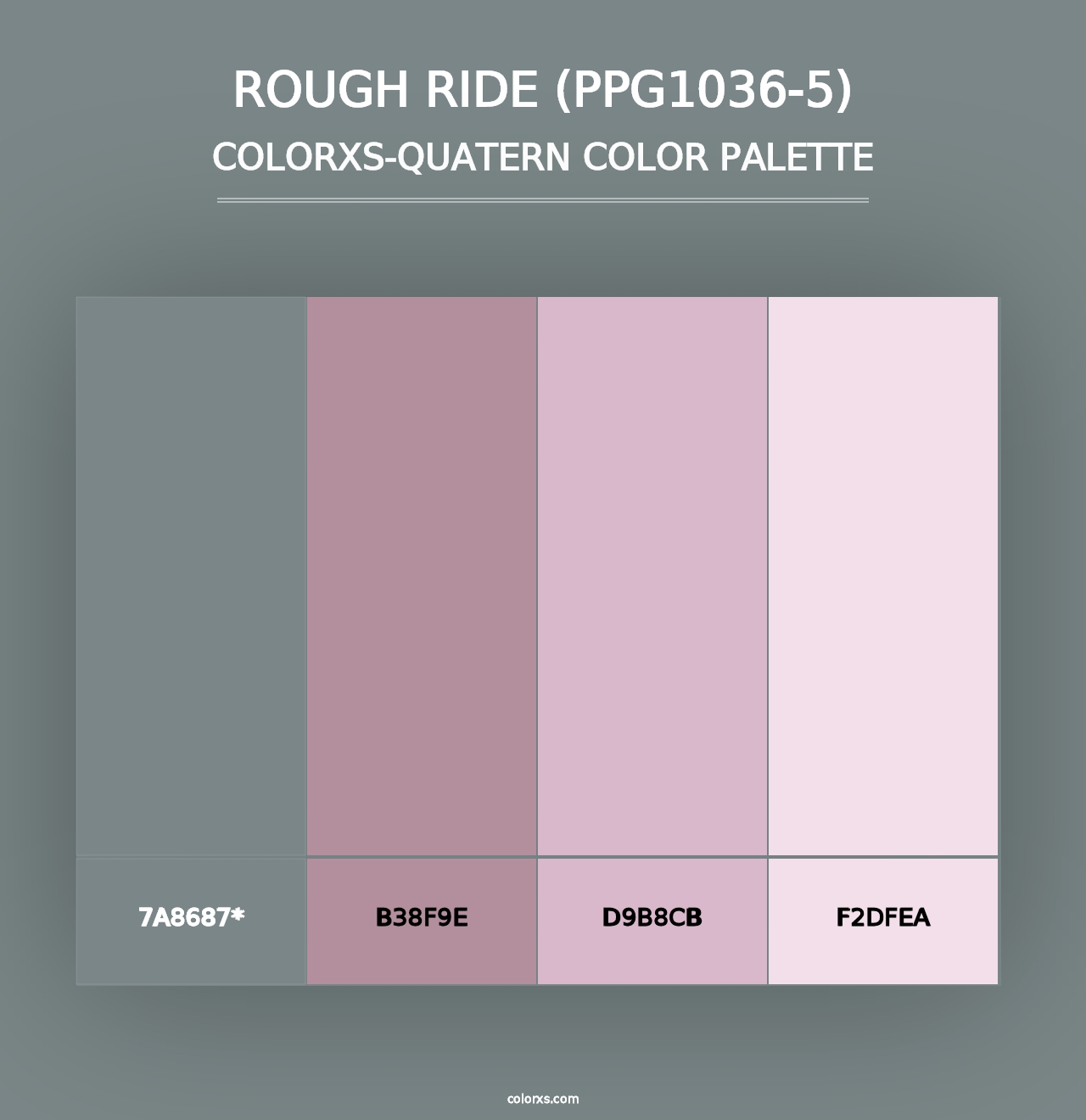 Rough Ride (PPG1036-5) - Colorxs Quad Palette